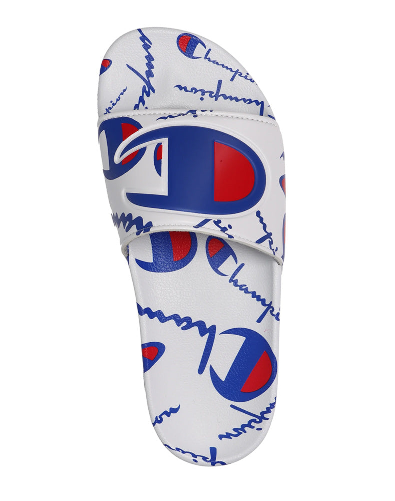 Champion Grade School Warped Ipo Slides CP101072Y-100 White