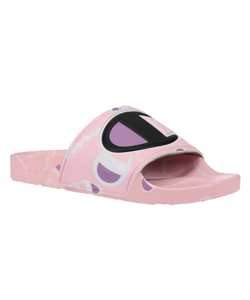 Champion Grade School Warped Ipo Slides CP101074Y-660 Pinkcandy/Black