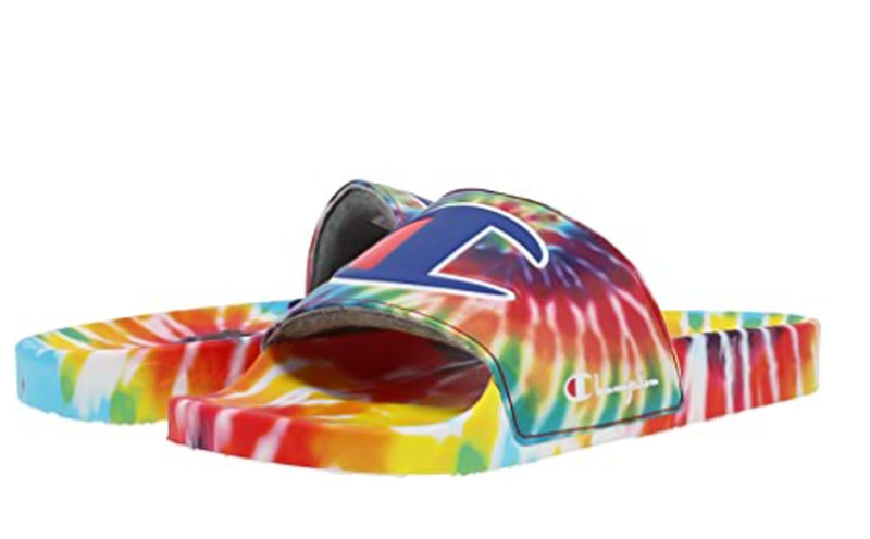 Champion Grade School Superslide Tie-Dye Slides CP101193Y-167 Rainbow Multi