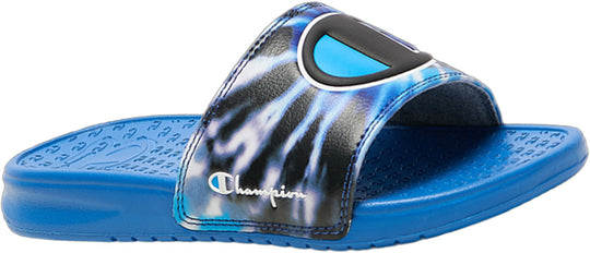 Champion Pre School Superslide Tie-Dye Slides CP101194P-492 Blue/Black