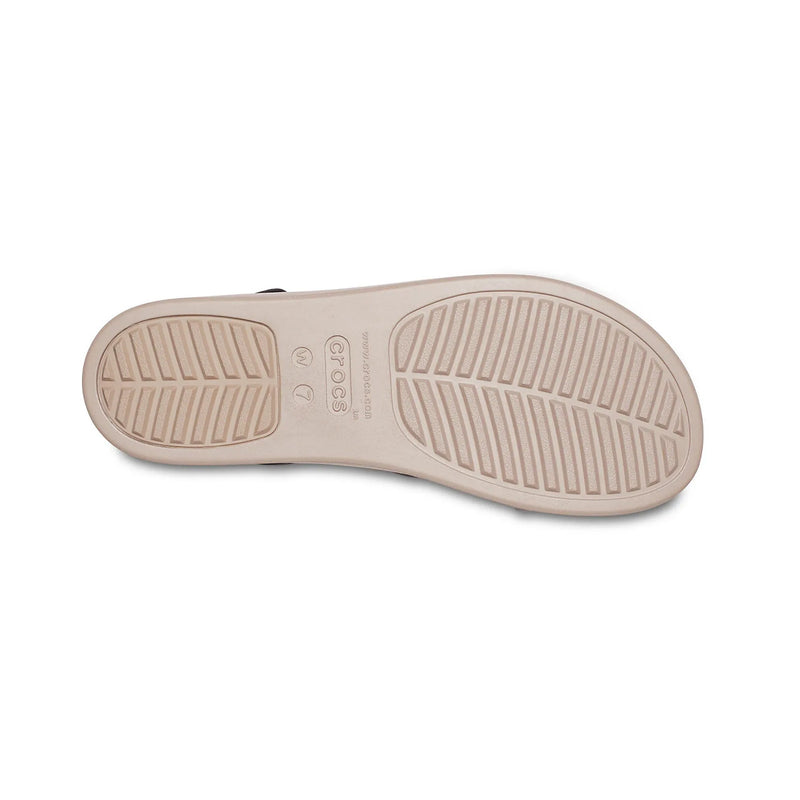 Crocs Womens Brooklyn Low Wedge Sandals 206453-07H Black/Mushroom