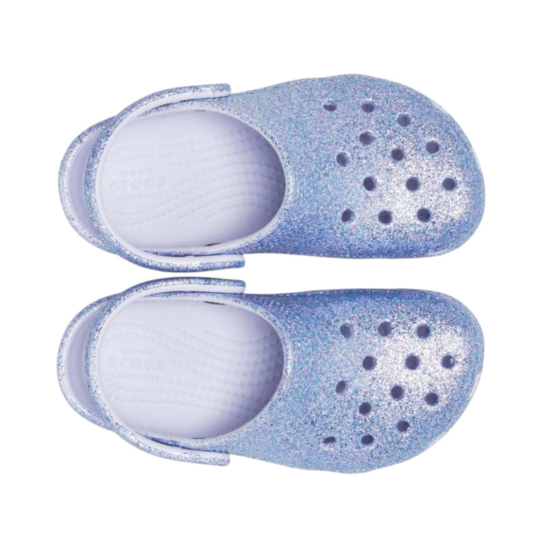 Crocs Toddlers Classic Glitter Clogs 206992-4PC Frosted Glitter