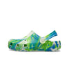 Crocs Toddlers Classic Glow Marbled Clogs 210720-4TL Prep Blue/Multi