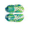 Crocs Toddlers Classic Glow Marbled Clogs 210720-4TL Prep Blue/Multi