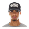 Cult Of Individuality Mens Cant Do Epic Shit Mesh Back Trucker Hat 623B10-CH77A Black