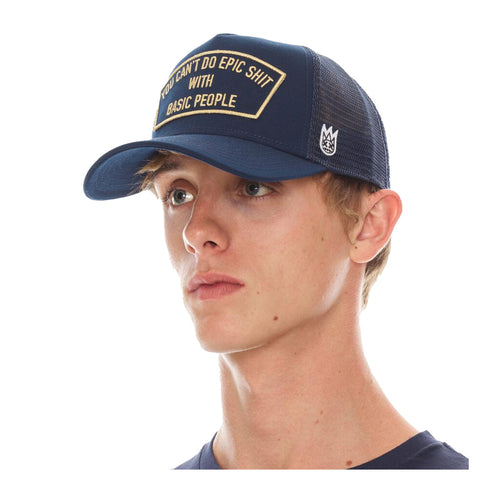 Cult Of Individuality Mens Cant Do Epic Shit Trucker Hat 623B10-CH78A Navy