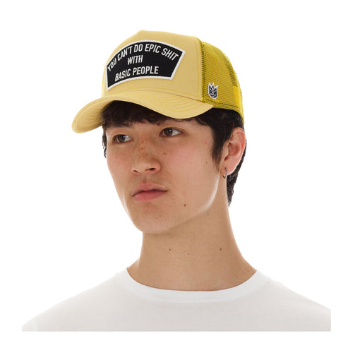 Cult Of Individuality Mens Cant Do Epic Shit Trucker Hat 624AC-CH61A Yellow