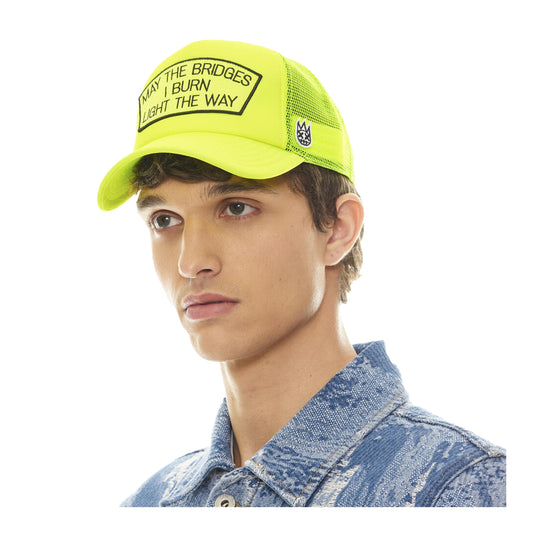 Cult Of Individuality Mens May The Bridges I Burn Mesh 624BC-CH53A Neon Yellow