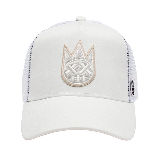 Cult Of Individuality Unisex Clean Logo Trucker Hat 625AC-CH43A Winter White
