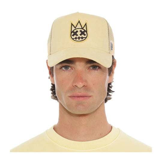 Cult Of Individuality Mens Clean Logo Trucker Hat 625AC-CH46A Banana
