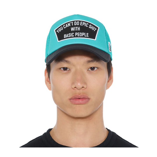 Cult Of Individuality Mens Cant Do Epic Shit Trucker Hat 625AC-CH52A Teal