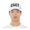 Cult Of Individuality Mens Cult Chain Logo Trucker Hat 625AC-CH60B White