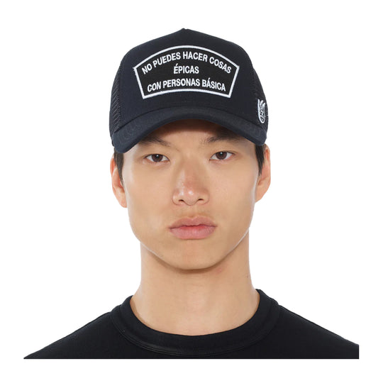 Cult Of Individuality Mens Epic Shit Spanish Trucker Hat 625AC-CH67A Black