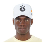 Cult Of Individuality Mens Logo Pattern Trucker Hat 625AC-CH69B White Pattern