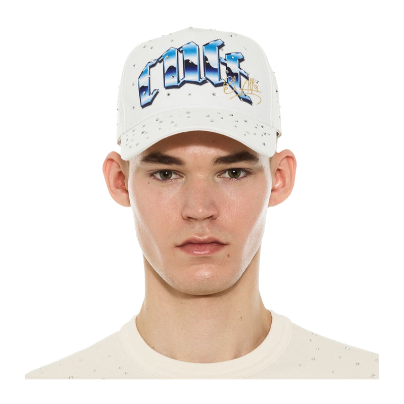 Cult Of Individuality Mens El Alpha 5 Panel A Frame Trucker Hat 625B8-CH106A Winter White