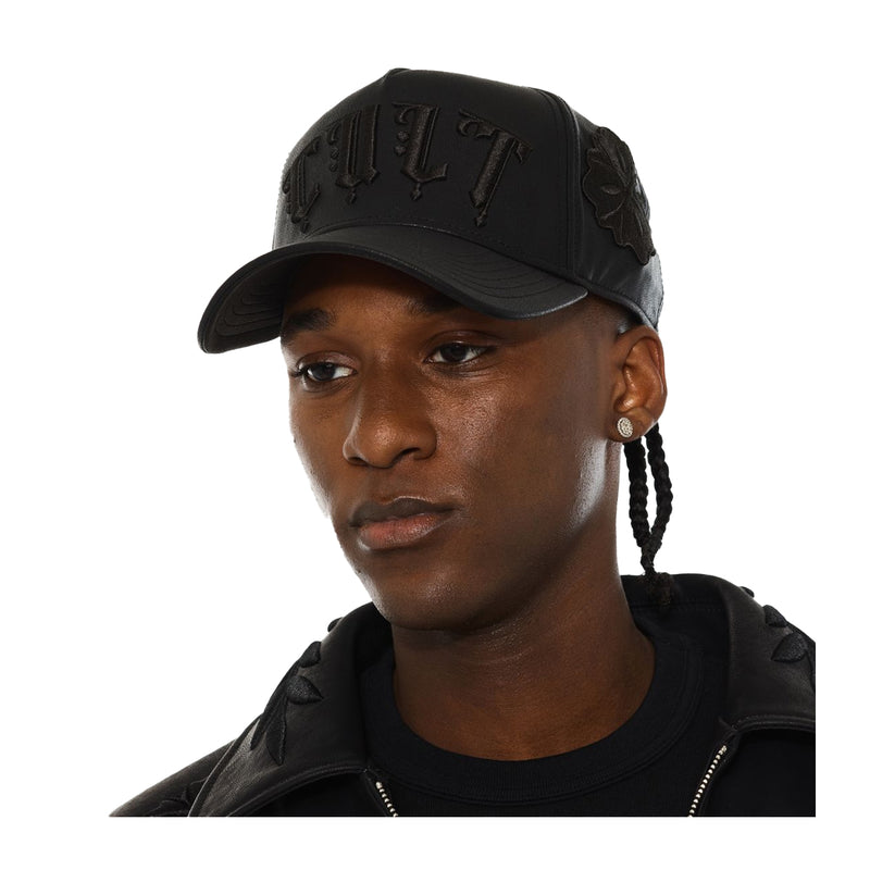 Cult Of Individuality Mens El Alpha 5 Panel A Frame Trucker Hat 625BC-CH112A Black
