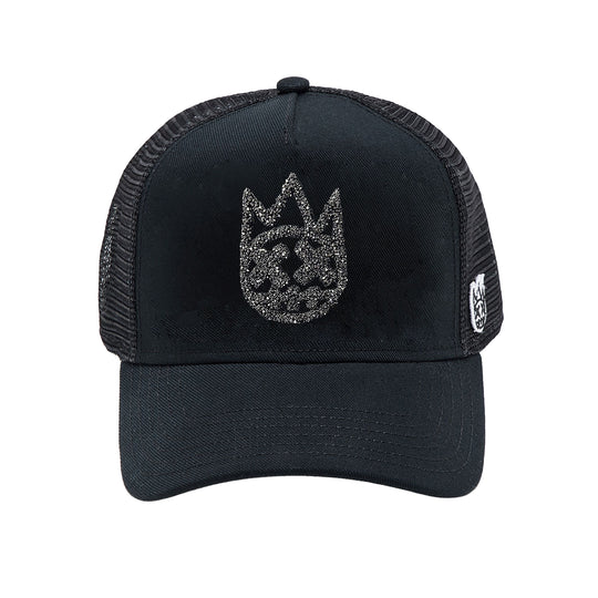 Cult Of Individuality Mens Crystal Logo Trucker Hat 625BC-CH200A Black