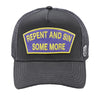 Cult Of Individuality Mens Repent And Sin Some More Trucker Hat 625BC-CH73A Forged Iron