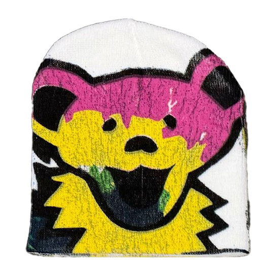 Kiy Studios Unisex Dead head Beanie White