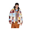 Dsquared2 Mens Pastel Tiles Puffer Jacket S71AN0404-001S Burgundy/Blue