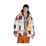 Dsquared2 Mens Pastel Tiles Puffer Jacket S71AN0404-001S Burgundy/Blue