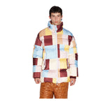 Dsquared2 Mens Pastel Tiles Puffer Jacket S71AN0404-001S Burgundy/Blue