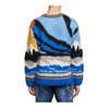 Dsquared2 Mens Bears Dawn Intarsia Sweater S71HA1147-961 Blue/White/Curry/Rust