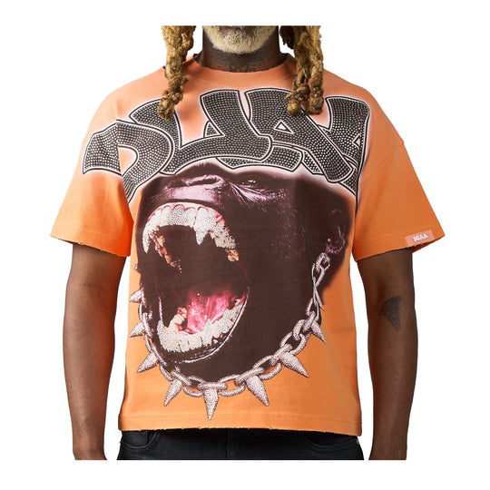 Duaa Mens Chainlink Crew Neck T-Shirt Black