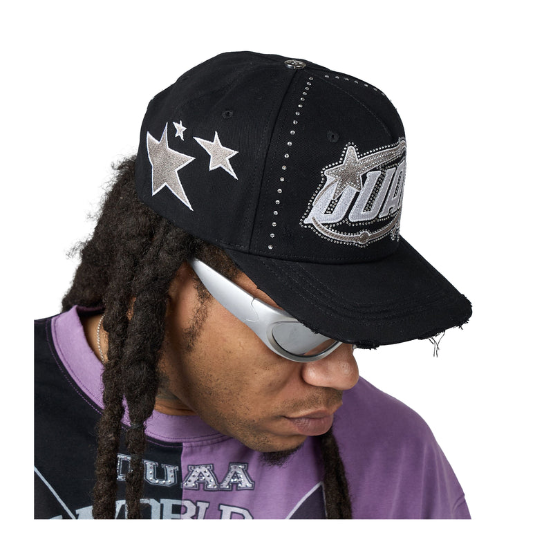 Duaa Unisex Onyx Snapback Hat Black