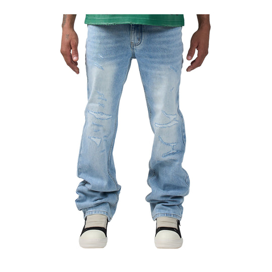 Duaa Mens Saturn Straight Leg Jeans Blue