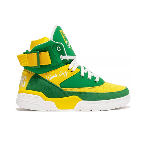 Patrick Ewing Mens 33 HI Basketball Sneakers 1BM02379-323 Green/Yellow/White
