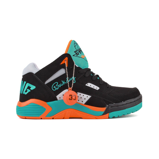 Patrick Ewing Mens Wrap Mid Basketball Sneakers 1EW90103-968 Black/Baltic/Shocking/Orange