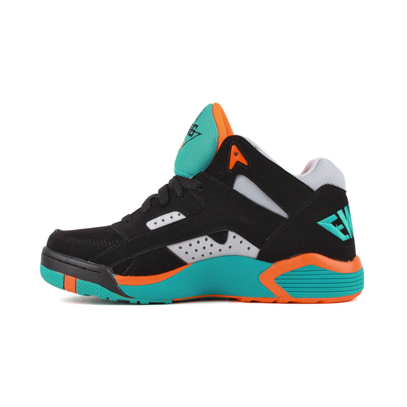 Patrick Ewing Mens Wrap Mid Basketball Sneakers 1EW90103-968 Black/Baltic/Shocking/Orange