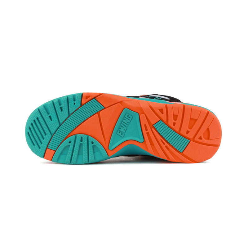 Patrick Ewing Mens Wrap Mid Basketball Sneakers 1EW90103-968 Black/Baltic/Shocking/Orange