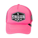 Fantic Mens Gas Service Trucker Hat 317 Hot Pink