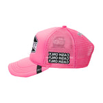 Fantic Mens Gas Service Trucker Hat 317 Hot Pink