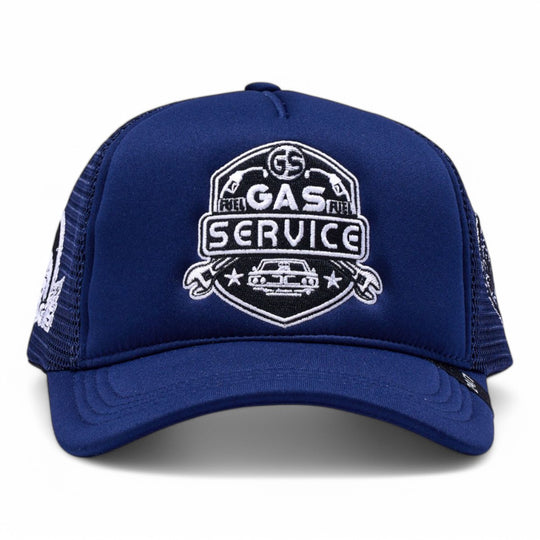 Fantic Mens Gas Service Trucker Hat 404 Navy Blue