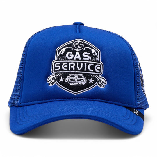 Fantic Mens Gas Service Trucker Hat 408 Blue