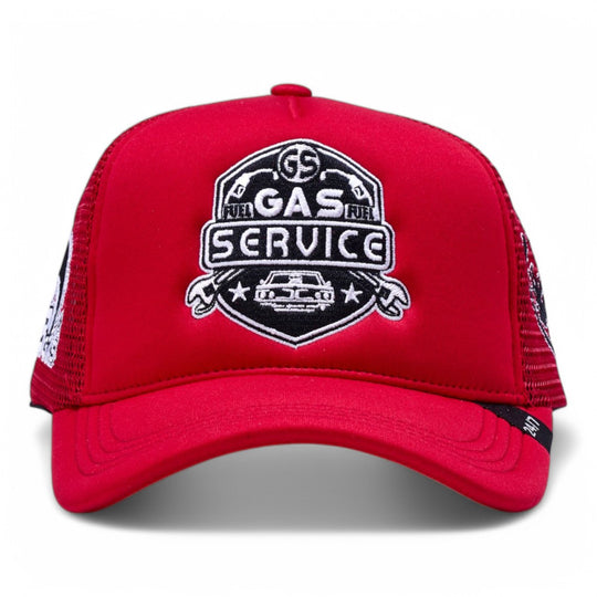 Fantic Mens Gas Service Trucker Hat 413 Red