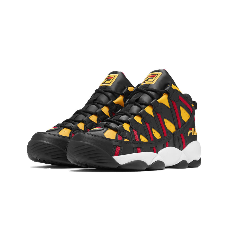 Fila Mens Stackhouse Spaghetti Basketball Sneakers 1BM01788-704 Lemon/Black/Red