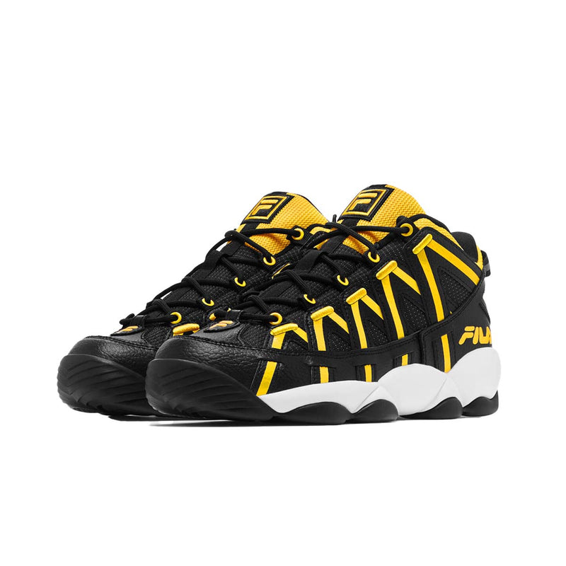Fila Mens Stackhouse Spaghetti Basketball Sneakers 1BM01871-016 Black/Lemon/White