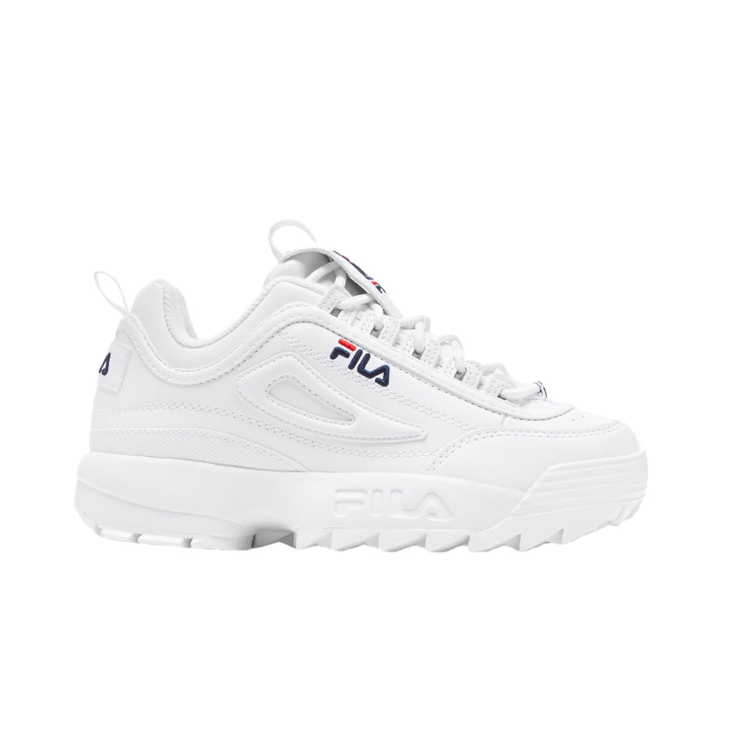 Fila Kids Disruptor II Fashion Sneakers FW02945-111 White/Peacoat/Red