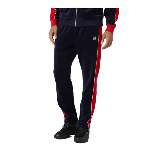 Fila Mens Cima Velour Track Pants LM037848-411 Peac/Gard/Cred