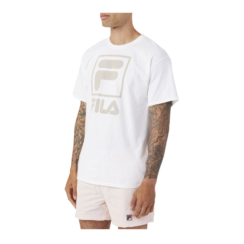 Fila Mens Stacked T-Shirt LM163XF4 White