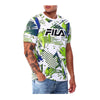 Fila Mens Vice Graphic Crew Neck T-Shirt LM23C888-100 White/Blue/Green/Black