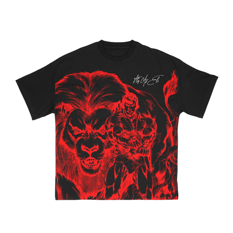 Fly As Eli Unisex Company You Keep Crew Neck T-Shirt CMPNYUK Black/Red