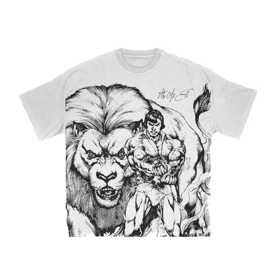 Fly As Eli Mens Company You Keep Sam Crew Neck T-Shirt White/Black