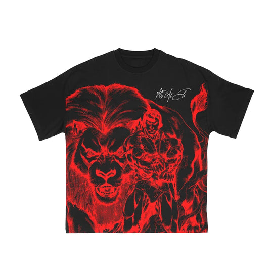 Fly As Eli Mens Company You Keep Sambred Crew Neck T-Shirt Black/Red