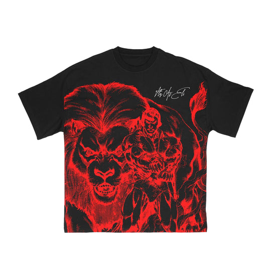 Fly As Eli Mens Company You Keep Sambred Crew Neck T-Shirt Black/Red