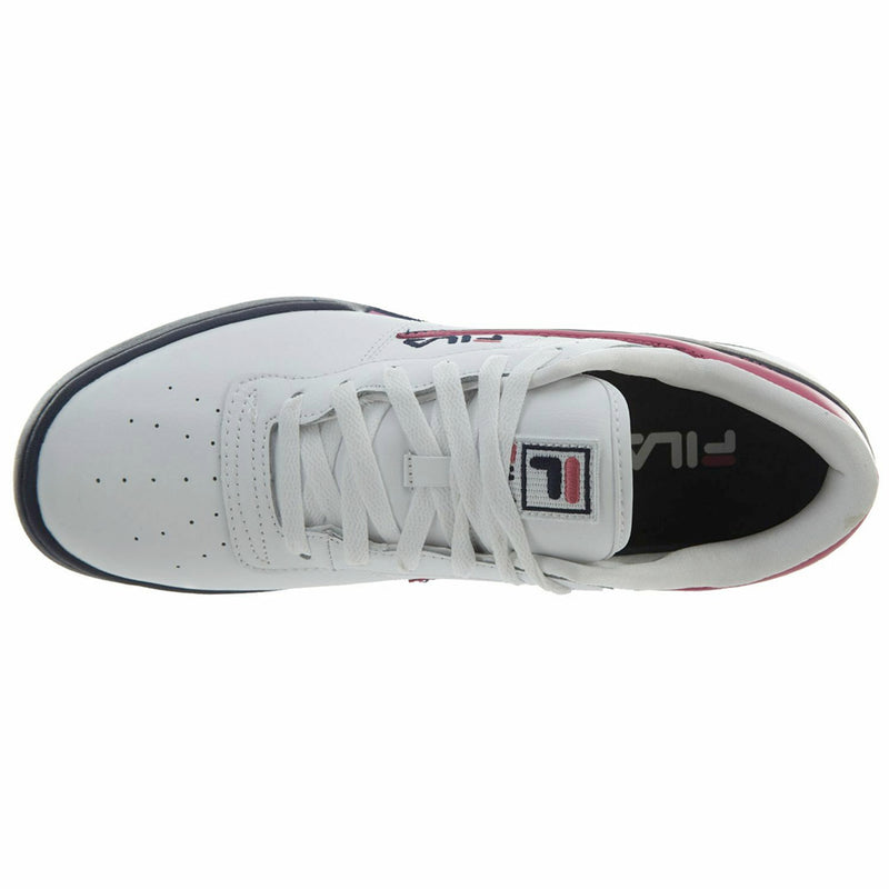 Fila Mens Original Fitness Athletic Shoes 1FM00081-148 White/Navy/Pink